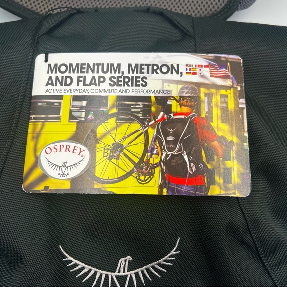 NWT Osprey Backwoods Flap Mini SMU Messenger Bag Black Crossbody Travel Unisex - Picture 3 of 13